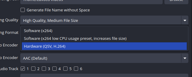 Encoder Options